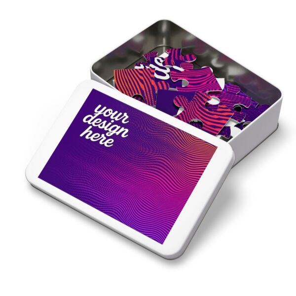 Jigsaw Puzzle with Tin — Gloss Finish, Multiple Piece Counts and Sizes