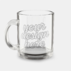 10oz Clear Glass Mug — Elegant Coffee & Tea Cup, Modern Transparent Drinkware