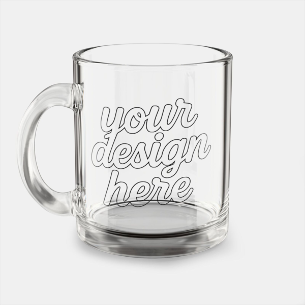 10oz Clear Glass Mug — Elegant Coffee & Tea Cup, Modern Transparent Drinkware