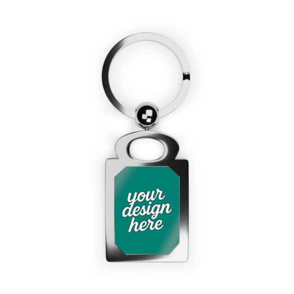 Rectangle Photo Keyring – Glossy Memory Keychain