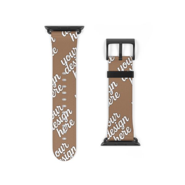 Stylish Faux Leather Apple Watch Band — Replacement Strap