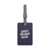 Saffiano Polyester Luggage Tag — Personalized Rectangle Travel ID