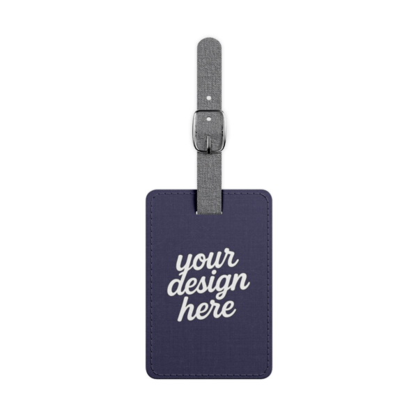 Saffiano Polyester Luggage Tag — Personalized Rectangle Travel ID