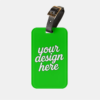 Acrylic Luggage Tag with Business Card Insert — Lightweight Travel ID Tag