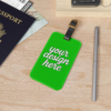 Acrylic Luggage Tag with Business Card Insert — Lightweight Travel ID Tag
