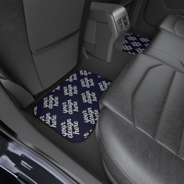 Rear Car Mats — Durable Polyester 2-Pack, Anti-Slip Design