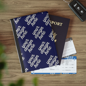 RFID-Blocking Faux Leather Passport Cover — Travel Wallet with Pockets