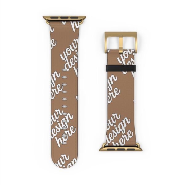 Stylish Faux Leather Apple Watch Band — Replacement Strap