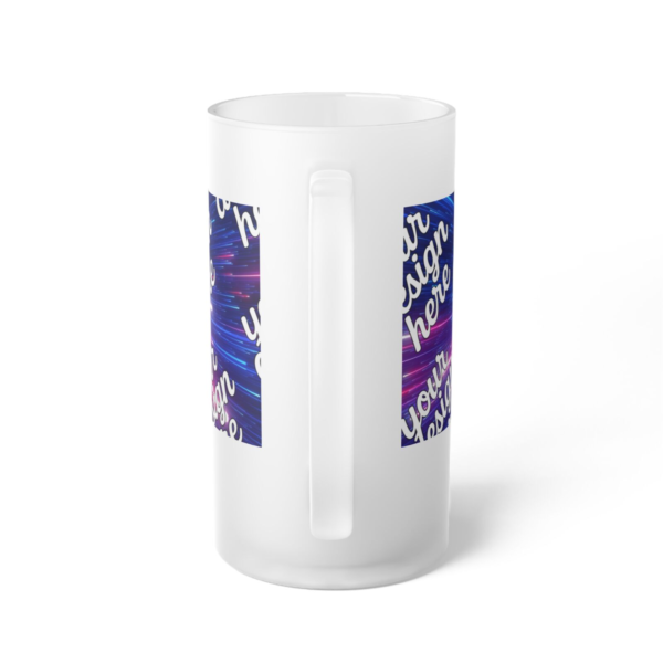 Frosted Glass Beer Mug — 16oz Custom Wraparound Beer Stein