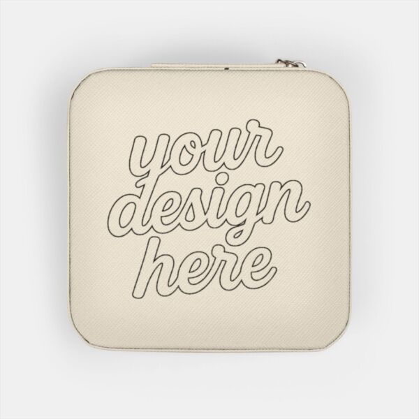 Jewelry Travel Case — Compact Zip-Around Organizer with Ring Rolls & Necklace Hooks