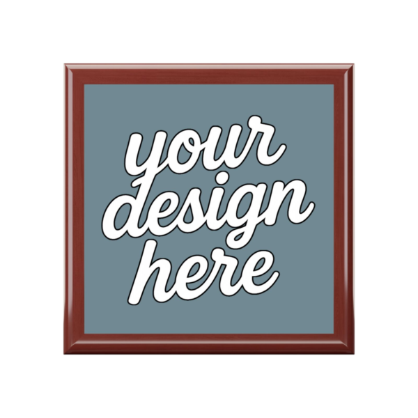 Elegant Rubberwood Jewelry Box — Felt-Lined Keepsake Organizer