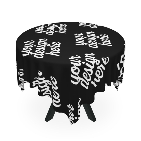 Modern Tablecloth — 55" Square Full-Print Polyester for Parties & Holidays