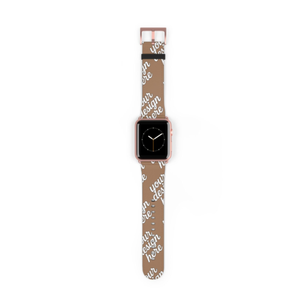 Stylish Faux Leather Apple Watch Band — Replacement Strap