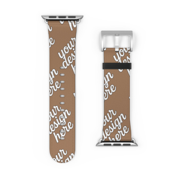 Stylish Faux Leather Apple Watch Band — Replacement Strap