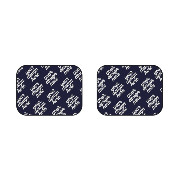 Rear Car Mats — Durable Polyester 2-Pack, Anti-Slip Design