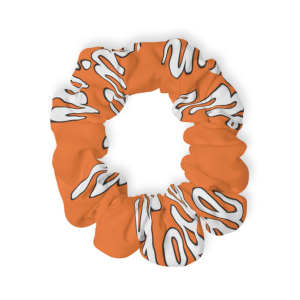 Vibrant All-Over Print Scrunchie — Durable Polyester Jersey Hair Tie