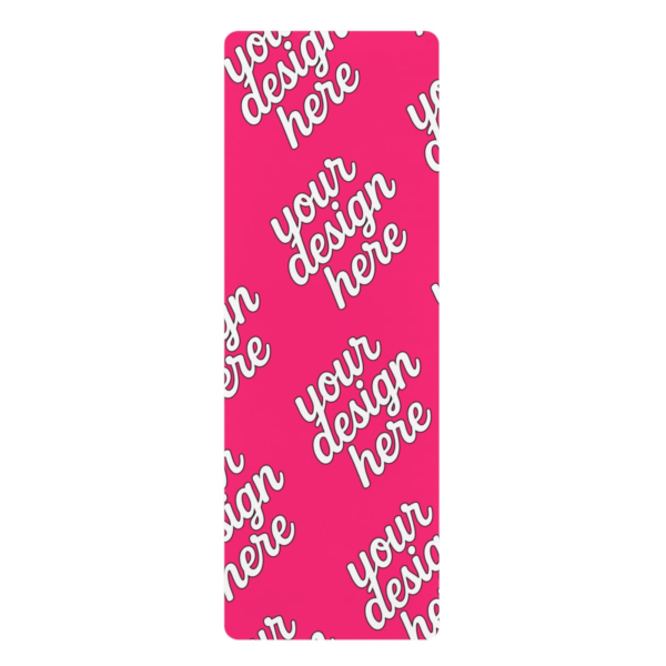 Edge-to-Edge Printed Rubber Yoga Mat — Anti-Slip, Lightweight with Carry Strap