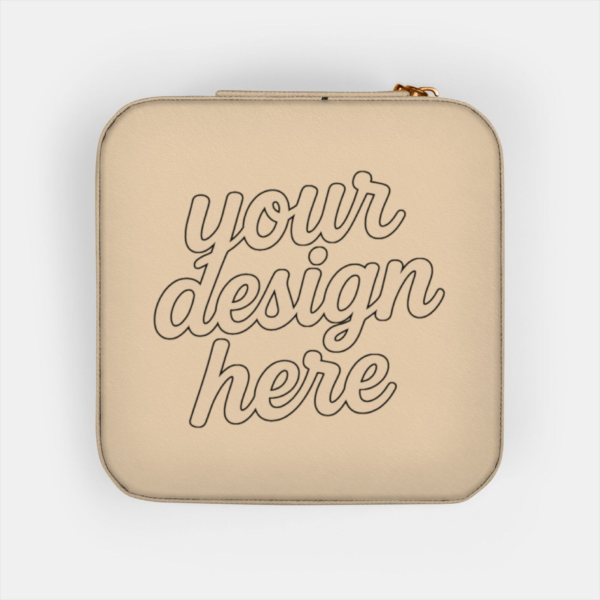 Jewelry Travel Case — Compact Zip-Around Organizer with Ring Rolls & Necklace Hooks