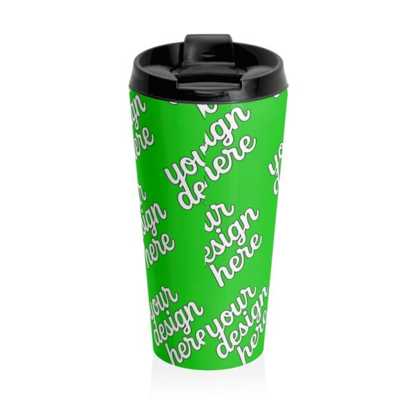 Stainless Steel Travel Mug — 15oz Leak‑Proof Insulated Coffee & Tea Tumbler