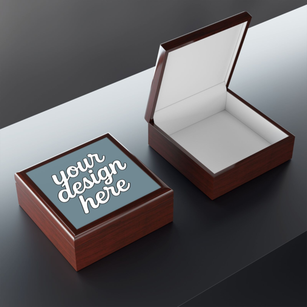 Elegant Rubberwood Jewelry Box — Felt-Lined Keepsake Organizer