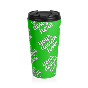 Stainless Steel Travel Mug — 15oz Leak‑Proof Insulated Coffee & Tea Tumbler