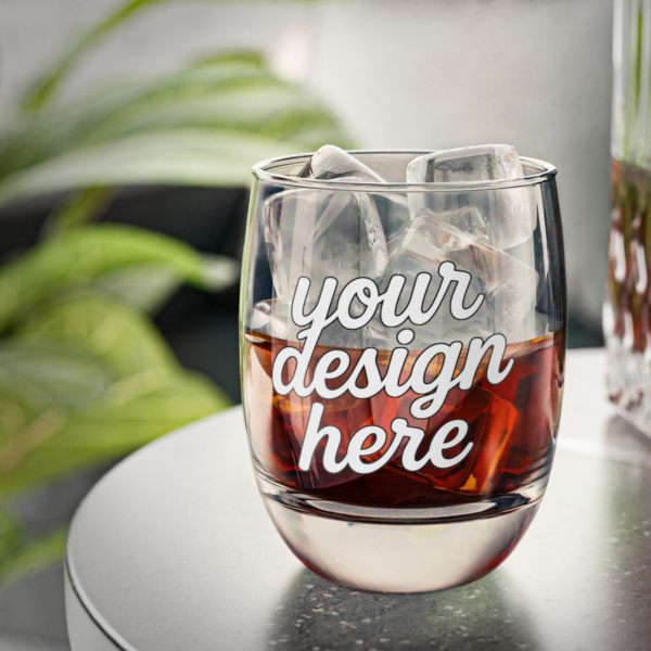 Modern Printed Whiskey Glass — 6oz Elegant Colorful Barware