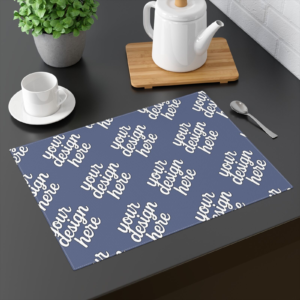 Cotton Twill Placemat — Elegant One-Sided Dining Accent for Holidays & Family Gatherings (18×14)
