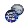 Custom Pin Buttons — Glossy Metal Badge | Personalized Pins for Jackets, Bags & Events
