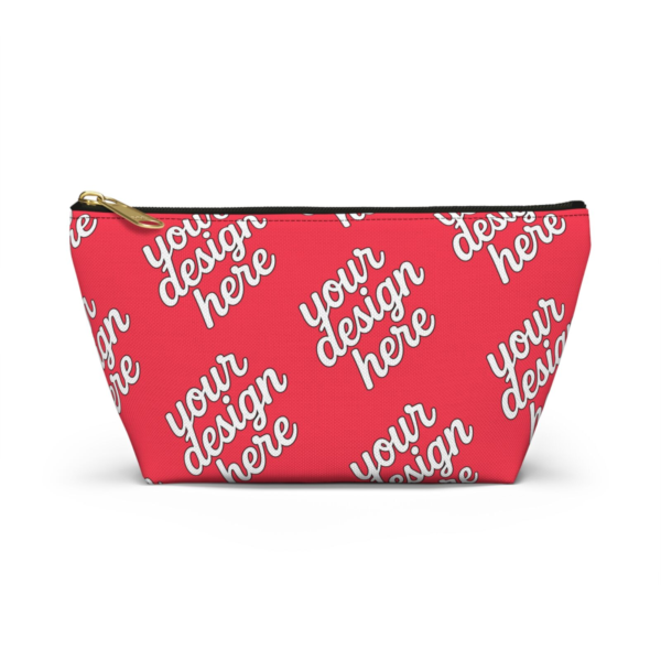 T-Bottom Accessory Pouch — Durable Polyester Travel Cosmetic & Pencil Case