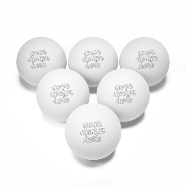 Ping Pong Balls (6-Pack) — Durable 1.57" Table Tennis Balls