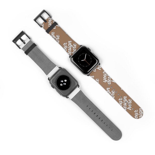 Stylish Faux Leather Apple Watch Band — Replacement Strap