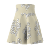Women's Skater Skirt — High-Rise Stretch AOP Skirt for Casual, Festival & Summer Wear