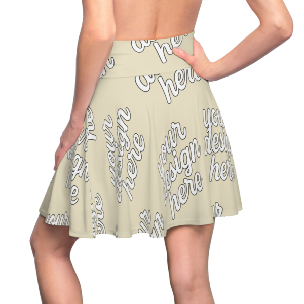 Women's Skater Skirt — High-Rise Stretch AOP Skirt for Casual, Festival & Summer Wear