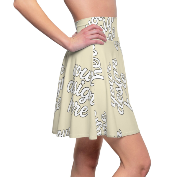 Women's Skater Skirt — High-Rise Stretch AOP Skirt for Casual, Festival & Summer Wear