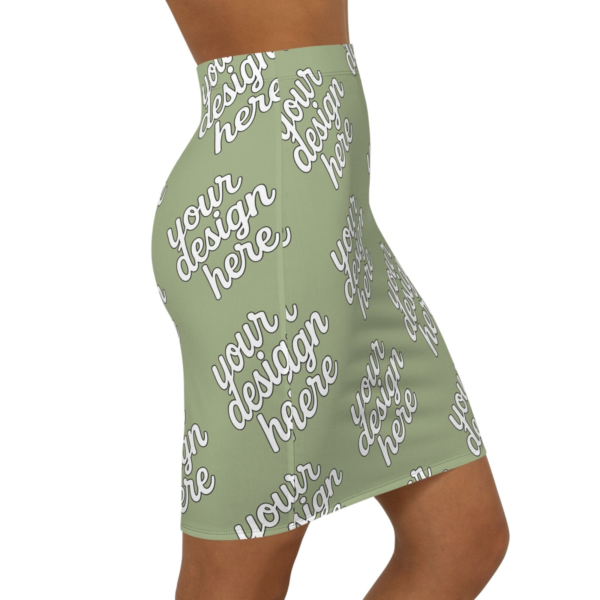 All-Over Print Women's Mid-Waist Pencil Skirt — Day-to-Night Style